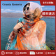 CRANTA KOMEIA絲巾女2025新款長(cháng)條紗巾圍巾披肩春夏防曬媽媽生日情人節禮物 藍橙樹(shù)葉 高級感新年禮物送老婆女朋友實(shí)用高檔