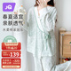 婧麒（JOYNCLEON）月子服春秋純棉孕婦睡衣產(chǎn)后哺乳透氣可外出家居服 XL Jyz154236