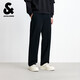 杰克·瓊斯（JACK&JONES） 男裝衛褲經(jīng)典休閑純棉舒適松緊抽繩運動(dòng)直筒長(cháng)褲褲子22611D026