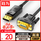 勝為DP轉VGA轉接線(xiàn)1080P高清線(xiàn)筆記本臺式電腦投影儀視頻連接線(xiàn)1.8米 ADV0018G