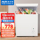 奧克斯（AUX）小冰柜家用商用小型冷藏柜冷凍柜兩用冰柜小型租房家用小冰箱小型冷柜 銅管258升級加厚款/可囤430斤肉 210L