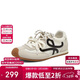 百思圖運動(dòng)德訓鞋平跟女休閑鞋D3072BM5 米色 39