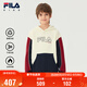FILA【斐暖功能】斐樂(lè )兒童童裝衛衣2025年冬季男中大童加絨衫