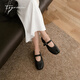 蹀愫慵懶時(shí)光|26年春超軟瑪麗珍鞋時(shí)尚增高3cm分趾鞋休閑鞋T76291A-01 黑色 38