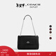蔻馳（COACH）【新年禮物】奧萊女士女包ELODIE斜挎包單肩包通勤鏈條包盒子包 SV/黑色