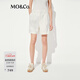 MO&Co.【C+系列】短褲夏涼感中低腰A字五分褲M(mǎn)BE2SOT002 本白色 L /170