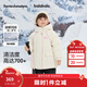 巴拉巴拉女童羽絨服冬裝三麗鷗外套防護保暖時(shí)尚洋氣【庫洛米IP】 奶白10501-白鴨絨 120 充絨量114g