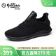 金利來(lái)（Goldlion）男士時(shí)尚舒適透氣輕質(zhì)休閑鞋591820407APQ-黑色-40碼