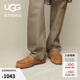 UGG春季男士時(shí)尚舒適純色圓頭平底淺口休閑豆豆鞋樂(lè )福鞋 1166762 CHE | 栗色 40