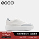 愛(ài)步（ECCO）休閑鞋女 厚底增高時(shí)尚百搭小白鞋板鞋拼色運動(dòng)鞋 街頭219553 HL 天空藍/白色/灰藍色21955361224 38