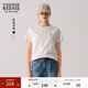 Teenie Weenie小熊白色t恤夏季基礎圓領(lǐng)棉短袖上衣女裝 象牙白 M 165
