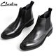 ClessidraCL英倫風(fēng)休閑高幫馬丁靴復古布洛克雕花切爾西靴加絨男短靴子 CL黑色 -胖腳穿不了 41