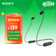 索尼（SONY）WI-C100 無(wú)線(xiàn)立體聲 頸掛式 藍牙耳機 IPX4防水防汗 約25小時(shí)長(cháng)久續航 (WI-C200升級款) 黑色