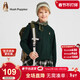 暇步士（Hush Puppies）童裝兒童線(xiàn)衣冬裝新款男女童柔軟套頭毛衣 叢林綠 140