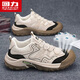 回力Warrior）男鞋登山鞋子男款厚底運動(dòng)男士工裝鞋5532N 米黑 43