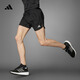 adidas舒適簡(jiǎn)約中腰側開(kāi)叉跑步運動(dòng)短褲男裝春季新款阿迪達斯官方