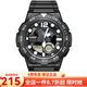 卡西歐（CASIO） 卡西歐(CASIO)手表男女運動(dòng)表 雙顯防水多功能高中學(xué)生電子手表 AEQ-100W-1A