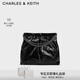 CHARLES&KEITH子母鏈條大容量流浪包單肩包包女包生日新年禮物CK2-40671449
