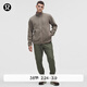 lululemon丨Fleece-Lined Warpstreme?男士常規款拉絨內襯運動(dòng)褲 LM5ALQS 角豆綠棕 L