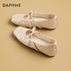 DAPHNE達芙妮瑪麗珍女鞋氣質(zhì)單鞋小皮鞋低跟2026新款春季仙女風(fēng)文藝淑女 香檳金 37 (235mm) 標準碼