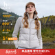 哈吉斯（HAZZYS）女裝 秋季款女士【PHIZ系列】立領(lǐng)拼接輕薄羽絨服女 灰色GE M (160/84A 38)