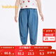 巴拉巴拉童裝兒童褲子男童長(cháng)褲女童夏裝薄款2025牛仔褲防曬潮209225108204