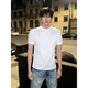 佘曼萊正肩收袖口短袖t恤男款夏季重磅短寬boxy版型修身內搭半袖上衣男 白色 XL