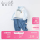 戴維貝拉（DAVE＆BELLA）嬰兒衣服男寶寶連體衣新生兒洋氣爬服2024秋裝外出哈衣