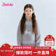 笛莎（DEESHA）童裝女童毛衣2025冬季款女孩可愛(ài)提花圓領(lǐng)毛衣套頭針織衫