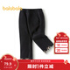 巴拉巴拉（BALABALA）女童長(cháng)褲時(shí)尚百搭休閑褲秋季微喇褲拜年服 黑色90001 90 cm
