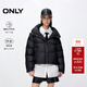 ONLY2025冬季新款90白鴨絨泡芙云朵感短款羽絨服女|125423030 E39俊黑色 XS