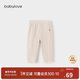 babylove嬰幼兒褲子睡褲春秋休閑男女寶寶家居褲純色打底褲保暖高腰秋褲