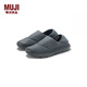 MUJI男女通用 不易沾水 可兩穿 懶式鞋 男鞋女鞋鞋子 EIC00A5A 灰色 24 cm/38碼 適合S 37~38