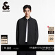杰克·瓊斯（JACK&JONES）春季新款百搭舒適防曬面料尖領(lǐng)挺括略寬松長(cháng)袖襯衫男款225105013 E40黑色 L