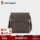 暇步士（Hush Puppies）男士單肩包復古真皮商務(wù)休閑正宗牛皮斜挎包大容量時(shí)尚單肩男背包 經(jīng)典款HA-1211657W-5010