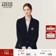 Teenie Weenie【金扣布雷澤】小熊女通勤西裝2025年秋學(xué)院風(fēng)短外套 藏青色 S