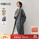 尚都比拉厚款保暖羊毛雙面呢大衣女冬季高級感雙排扣通勤中長(cháng)款呢子外套