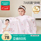 全棉時(shí)代嬰兒紗布浴巾7A抗菌純棉寶寶新生兒童浴巾洗澡毛巾 雪兔星球95cm