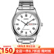 卡西歐（CASIO） 卡西歐手表男士表 簡(jiǎn)潔時(shí)尚手表休閑簡(jiǎn)約商務(wù)防水指針腕表送男友 白盤(pán)鋼帶MTP-V006D-7B