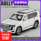 1:18正版授權豐田酷路澤LC300合金汽車(chē)陸巡越野模型回力聲光玩具 1:18蘭德酷路澤LC300【白色】