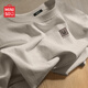 名創(chuàng  )優(yōu)品（MINISO）短袖男純棉復古潮流百搭日系淺咖色早春款打底衫半袖重磅親膚t恤 沙色(mt爽朗微笑胸標) L /175(售后專(zhuān)業(yè)有保障)