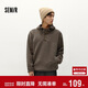 森馬衛衣男冬搖粒絨半開(kāi)襟連帽情侶裝小寬松休閑打底上衣101724116214