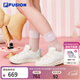 FILA FUSION斐樂(lè )潮牌女鞋新款厚底板鞋休閑松糕鞋小白鞋甜筒鞋 白棉花糖/豆腐白-MT 37.5
