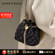CAHOE KULLO官方水桶包包女款輕奢2026新款品牌女士大容量百搭斜挎單肩鏈條包 黑色-CK女包送女朋友老婆閨蜜生日禮物