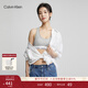 Calvin Klein內衣【明星同款摩登引力帶】女士ck無(wú)鋼圈輕運動(dòng)背心文胸 020-椰青灰 S 推薦70A-75A