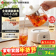 志高（CHIGO）迷你養生壺養生杯 電燉杯電熱杯恒溫花茶壺燒水壺辦公室杯子0.5L全玻璃杯體帶濾網(wǎng)
