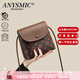 ANYSMIC奢侈高端品牌包包女士2025新款水桶包手機包真皮女包斜挎迷你小包 咖色(禮盒裝)