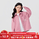 左西女童襯衫加絨兒童復古燈芯絨加厚2025新款女孩搖粒絨保暖襯衣 粉色 加絨 130 建議身高130cm左右