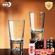 青蘋(píng)果加厚水晶玻璃白酒杯二兩杯6只裝 手握江山 帶描金2兩刻度觀(guān)山杯