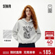 森馬（Semir）商場(chǎng)同款|衛衣女冬季加絨分割oversize連帽2025上衣101725116010